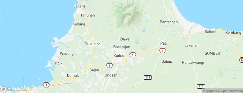 Baekrajan, Indonesia Map