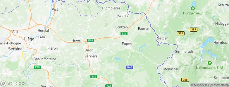 Baelen, Belgium Map