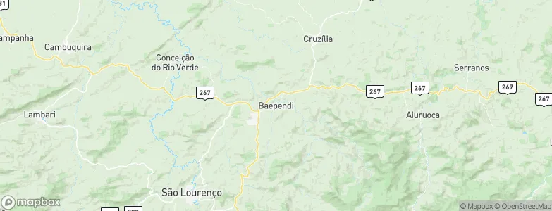 Baependi, Brazil Map