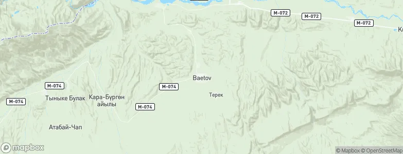 Baetovo, Kyrgyzstan Map