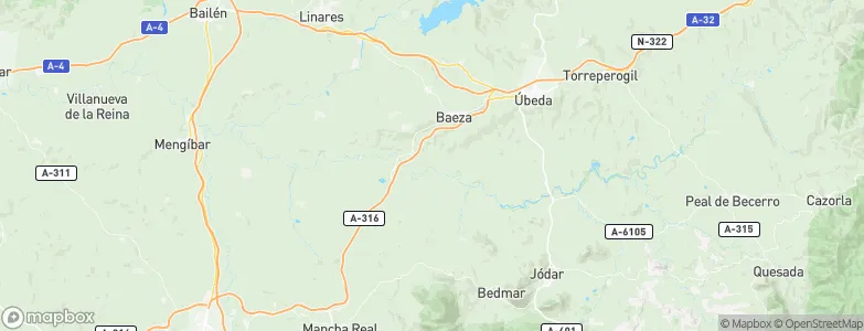 Baeza, Spain Map