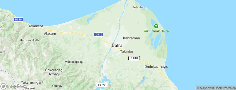 Bafra, Turkey Map