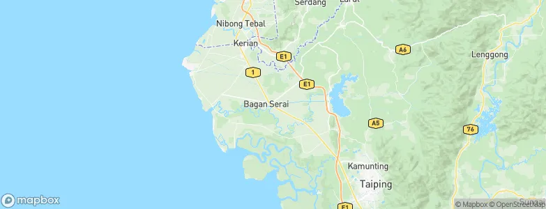 Bagan Serai, Malaysia Map