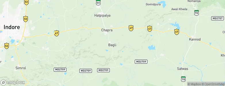 Bāgli, India Map