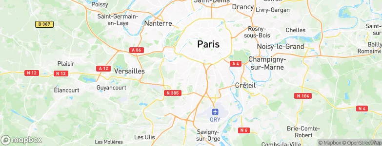 Bagneux, France Map