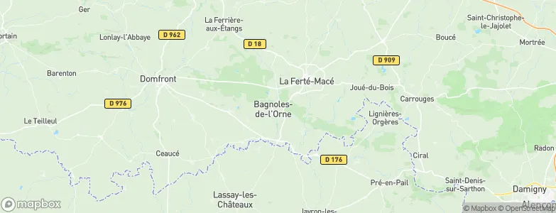 Bagnoles-de-l'Orne, France Map