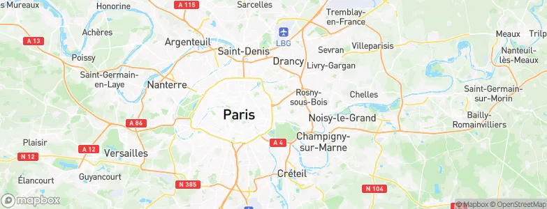 Bagnolet, France Map