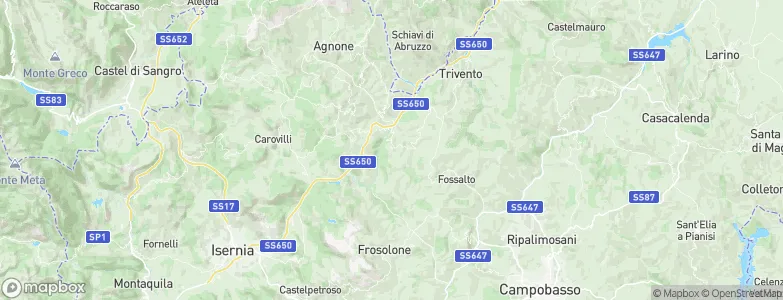 Bagnoli del Trigno, Italy Map