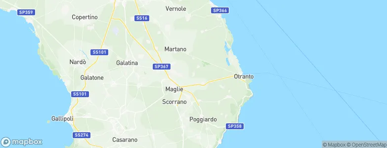 Bagnolo del Salento, Italy Map