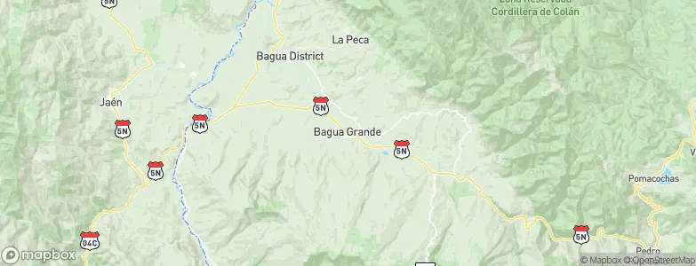 Bagua Grande, Peru Map
