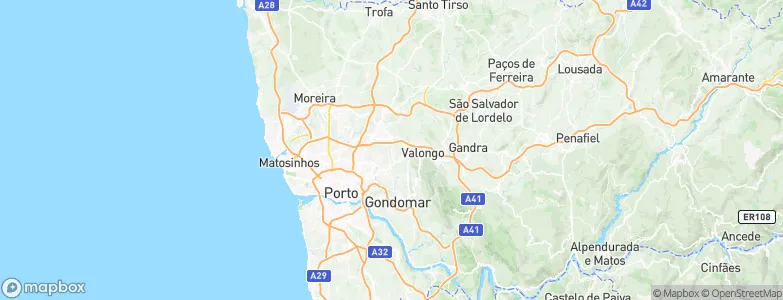 Baguim do Monte, Portugal Map