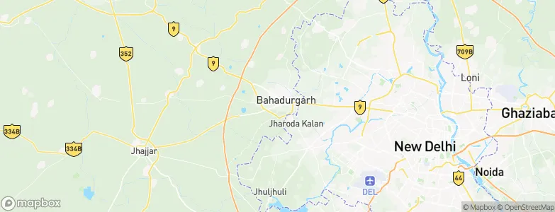 Bahadurgarh, India Map