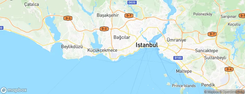 Bahçelievler, Turkey Map