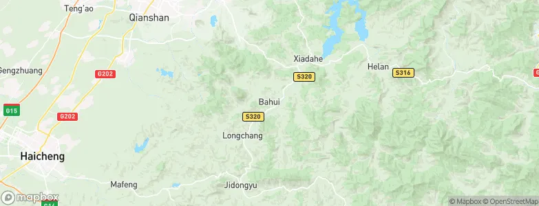 Bahui, China Map