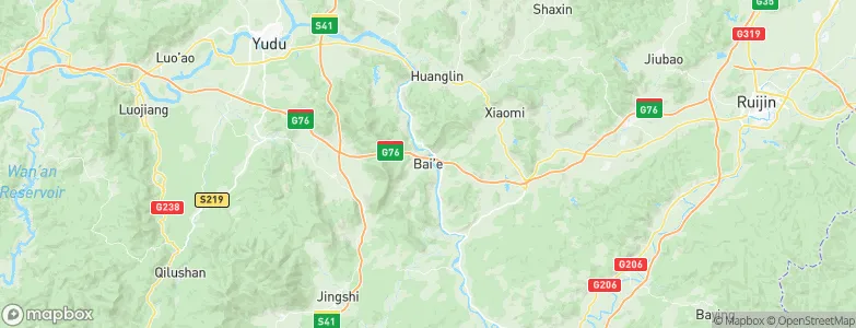 Bai’e, China Map