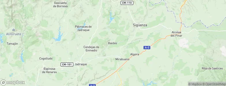 Baides, Spain Map