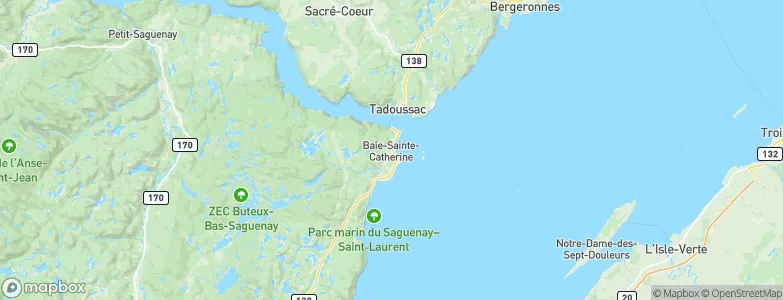 Baie-Sainte-Catherine, Canada Map