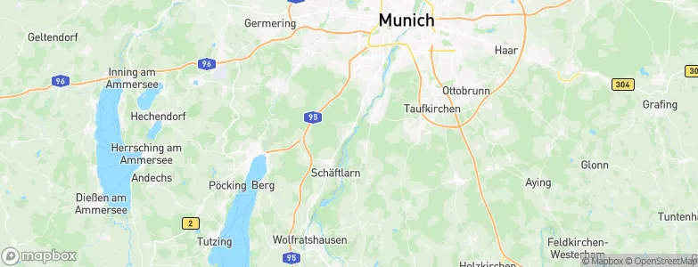 Baierbrunn, Germany Map