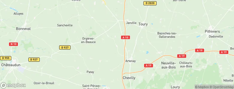 Baigneaux, France Map