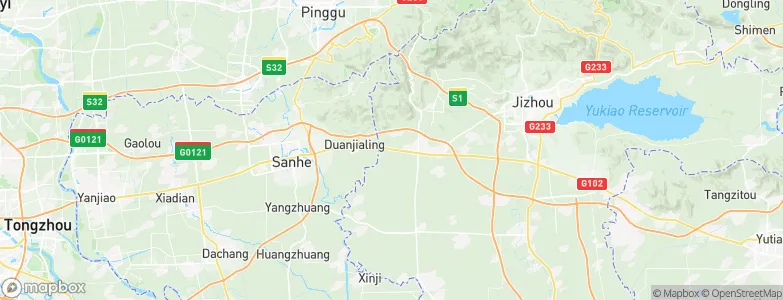 Baijian, China Map