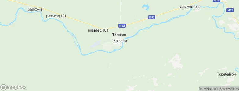 Baikonur, Kazakhstan Map