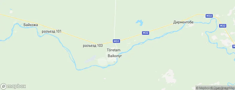 Baikonur, Kazakhstan Map