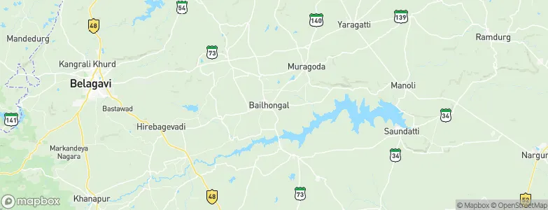 Bail-Hongal, India Map
