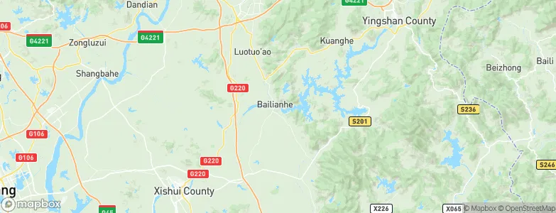 Bailian, China Map