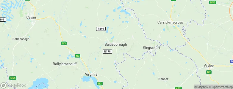 Bailieborough, Ireland Map