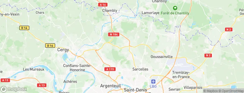 Baillet-en-France, France Map