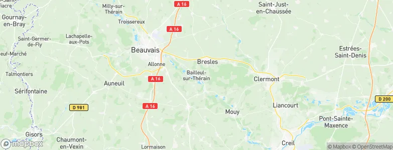 Bailleul-sur-Thérain, France Map