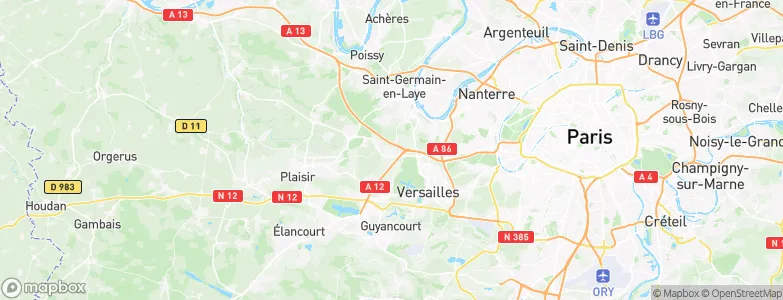 Bailly, France Map