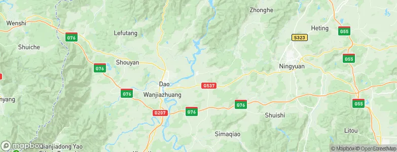 Baimadu, China Map