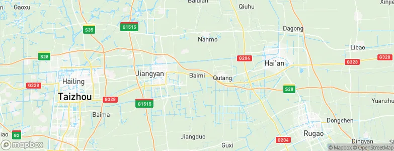 Baimi, China Map