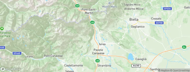 Baio Dora, Italy Map