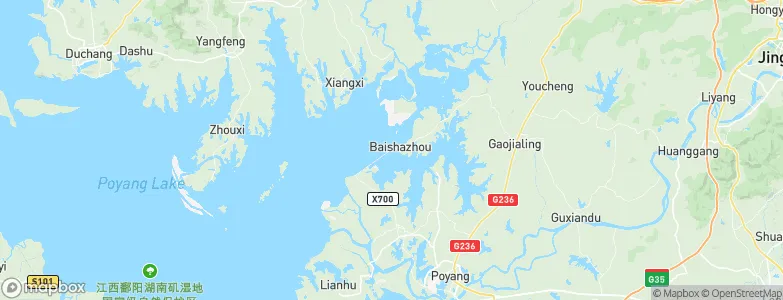 Baishazhou, China Map