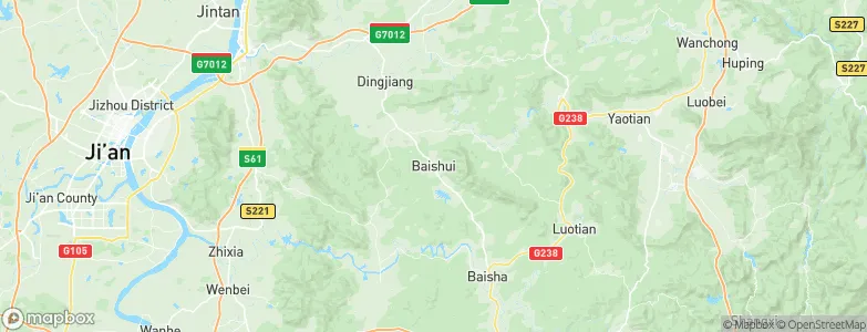 Baishui, China Map