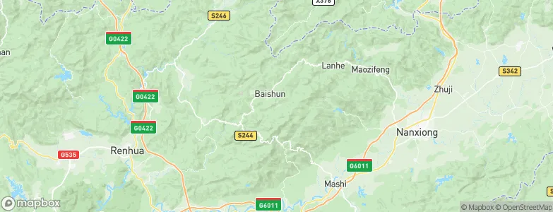 Baishun, China Map