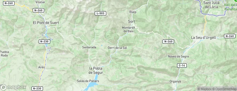 Baix Pallars, Spain Map