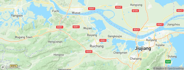 Baiyang, China Map