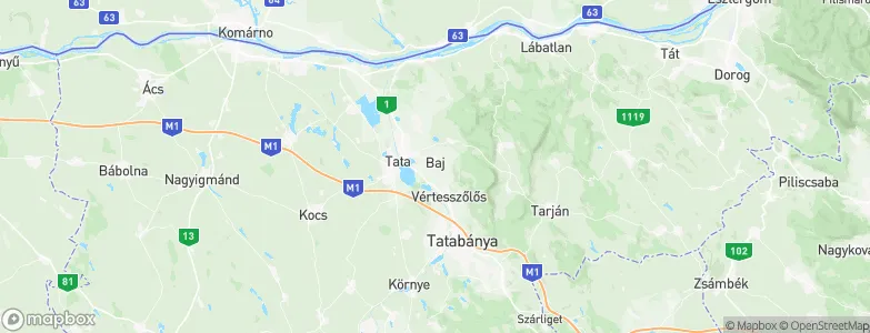 Baj, Hungary Map
