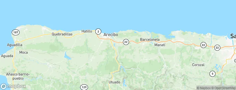 Bajadero, Puerto Rico Map