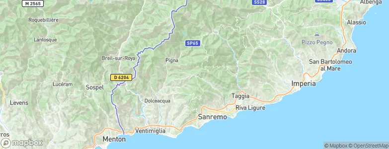 Bajardo, Italy Map