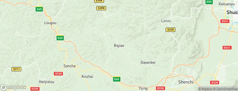 Bajiao, China Map