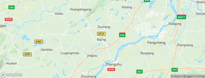 Bajing, China Map