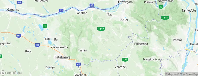 Bajna, Hungary Map