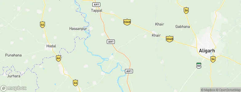 Bājna, India Map