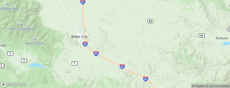 Baker, United States Map