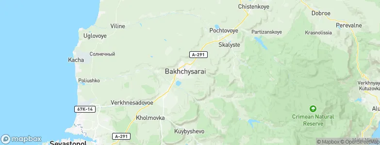 Bakhchisaray, Ukraine Map