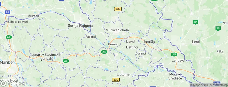 Bakovci, Slovenia Map